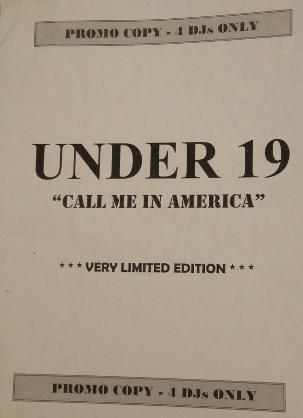 Under 19 - Call Me In America | Net's Work International (NWI 019 Mix) - main