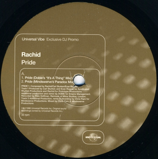 Rachid - Pride | Universal Records (PRIDE 1)