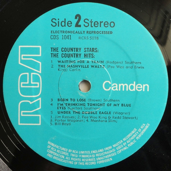 Various - The Country Stars, The Country Hits | RCA Camden (CDS 1041) - 4