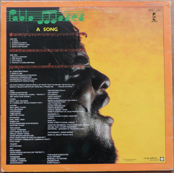 Pablo Moses - A Song | Island Records (6313 047) - 2 Pablo Moses - A Song | Island Records (6313 047) - 2