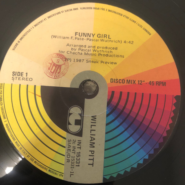 William Pitt - Funny Girl | CGD (INT 15331) - 3