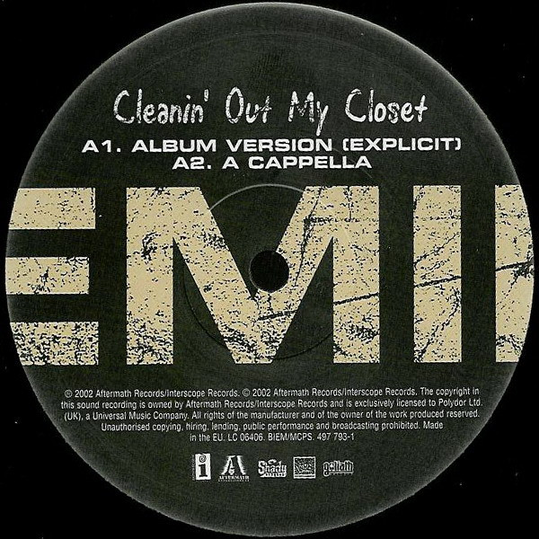 Eminem - Cleanin' Out My Closet | Interscope Records (497 793-1) - 3