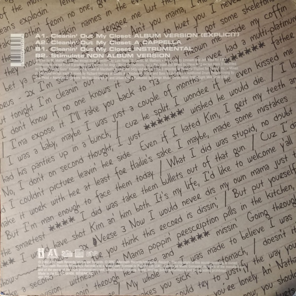 Eminem - Cleanin' Out My Closet | Interscope Records (497 793-1) - 2