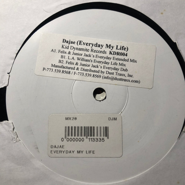 Dajaé - Everyday My Life | Kid Dynamite Inc. (KDR 004) - main