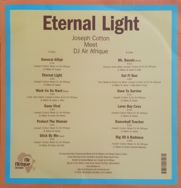 Joseph Cotton Meet DJ Air Afrique - Eternal Light | Air Afrique Records (AAR009) - 4 Joseph Cotton Meet DJ Air Afrique - Eternal Light | Air Afrique Records (AAR009) - 4