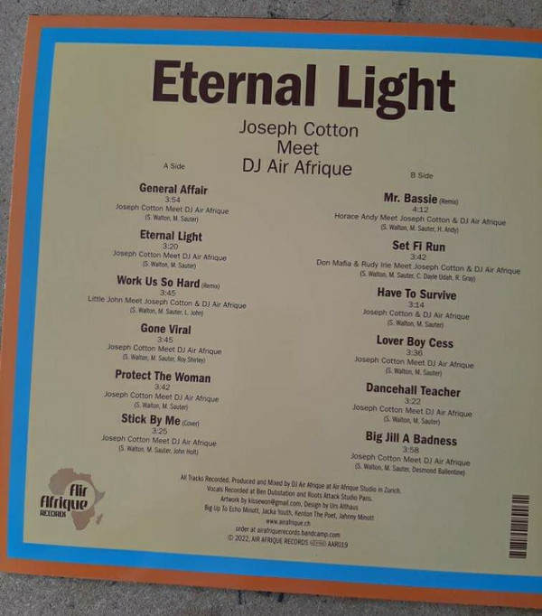 Joseph Cotton Meet DJ Air Afrique - Eternal Light | Air Afrique Records (AAR009) - 2 Joseph Cotton Meet DJ Air Afrique - Eternal Light | Air Afrique Records (AAR009) - 2