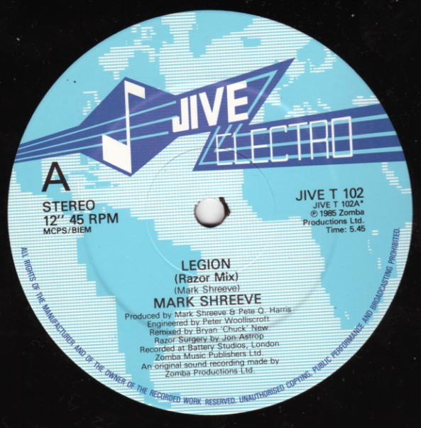 Mark Shreeve - Legion (Razor Mix) | Jive Electro (JIVE T 102) - 3