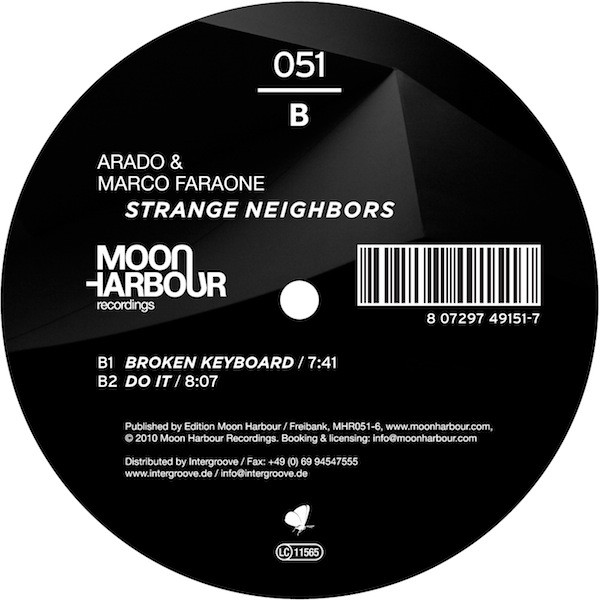 Arado & Marco Faraone - Strange Neighbors | Moon Harbour Recordings (MHR051) - 4 Arado & Marco Faraone - Strange Neighbors | Moon Harbour Recordings (MHR051) - 4