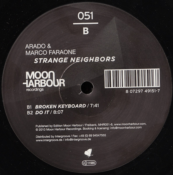 Arado & Marco Faraone - Strange Neighbors | Moon Harbour Recordings (MHR051) - 2 Arado & Marco Faraone - Strange Neighbors | Moon Harbour Recordings (MHR051) - 2