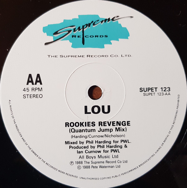 Lou - Rookies Revenge | Supreme Records (SUPET 123) - 4 Lou - Rookies Revenge | Supreme Records (SUPET 123) - 4
