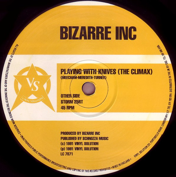 Bizarre Inc - Playing With Knives (The Climax) | Vinyl Solution (STORM 25 RT) - 3 Bizarre Inc - Playing With Knives (The Climax) | Vinyl Solution (STORM 25 RT) - 3