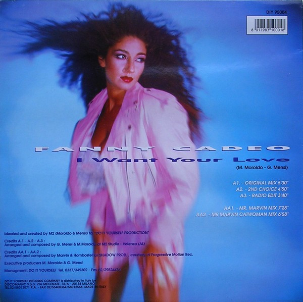 Fanny Cadeo - I Want Your Love | Do It Yourself (DIY 95004) - 2