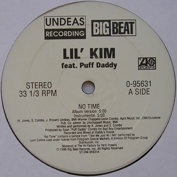 Lil' Kim Featuring Puff Daddy - No Time | Atlantic (0-95631) - 3 Lil' Kim Featuring Puff Daddy - No Time | Atlantic (0-95631) - 3