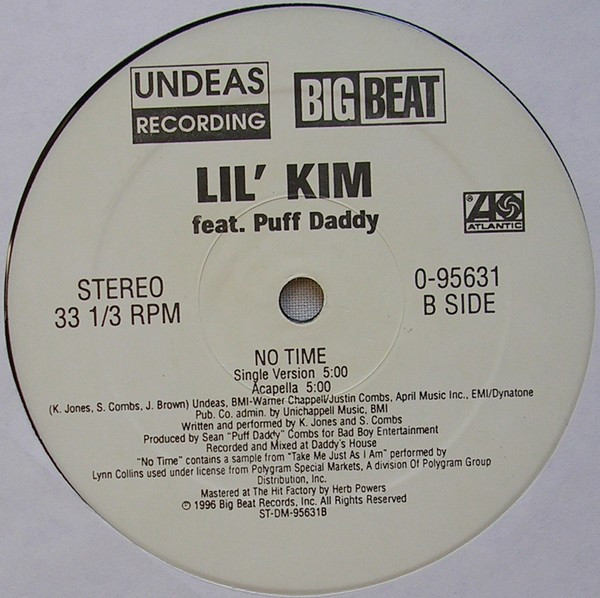 Lil' Kim Featuring Puff Daddy - No Time | Atlantic (0-95631) - 4 Lil' Kim Featuring Puff Daddy - No Time | Atlantic (0-95631) - 4