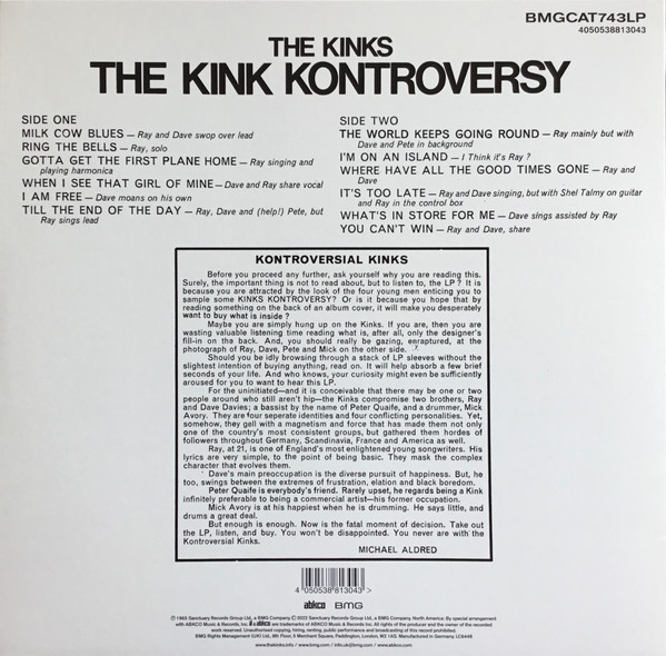 The Kinks - The Kink Kontroversy | BMG (BMGCAT743LP) - 2 The Kinks - The Kink Kontroversy | BMG (BMGCAT743LP) - 2