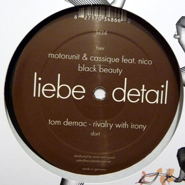 Tom Demac / Motorunit & Cassique Feat. Nico - Rivalry With Irony / Black Beauty | liebe*detail (ld34) - main Tom Demac / Motorunit & Cassique Feat. Nico - Rivalry With Irony / Black Beauty | liebe*detail (ld34) - main