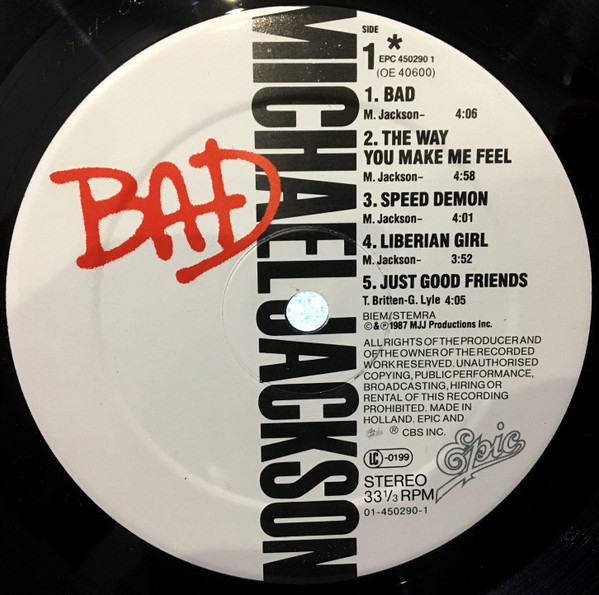 Michael Jackson - Bad | Epic (EPC 450290 1) - 9