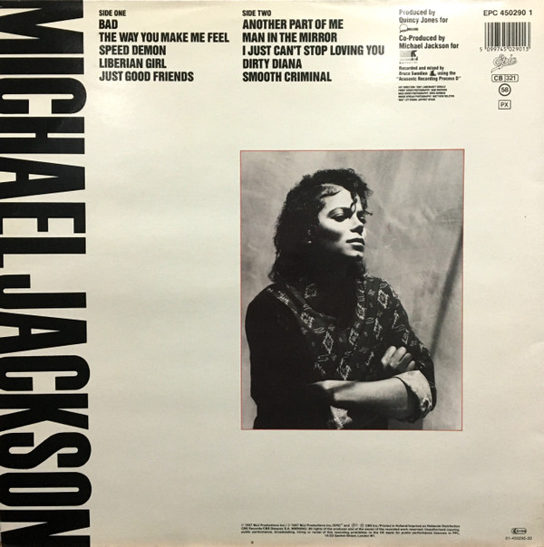 Michael Jackson - Bad | Epic (EPC 450290 1) - 6