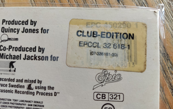 Michael Jackson - Bad | Epic (EPC 450290 1) - 18