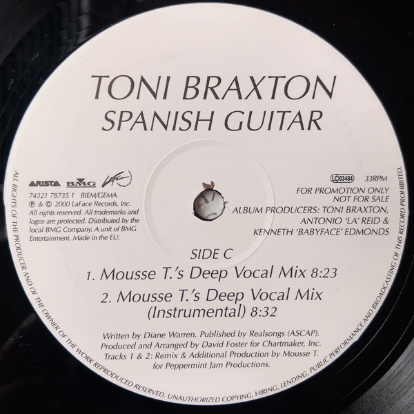 Toni Braxton - Spanish Guitar | Arista (74321 78735 1) - 3 Toni Braxton - Spanish Guitar | Arista (74321 78735 1) - 3