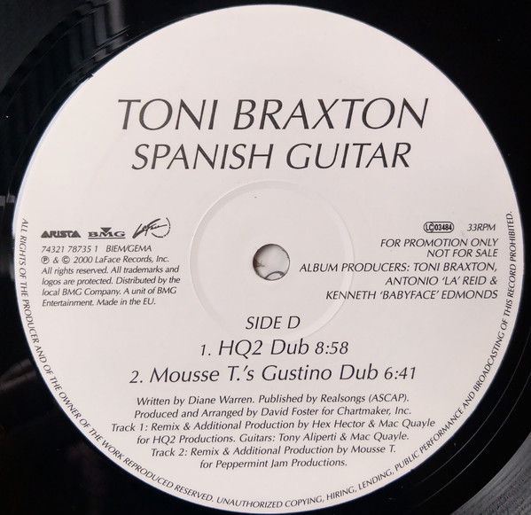 Toni Braxton - Spanish Guitar | Arista (74321 78735 1) - 4 Toni Braxton - Spanish Guitar | Arista (74321 78735 1) - 4