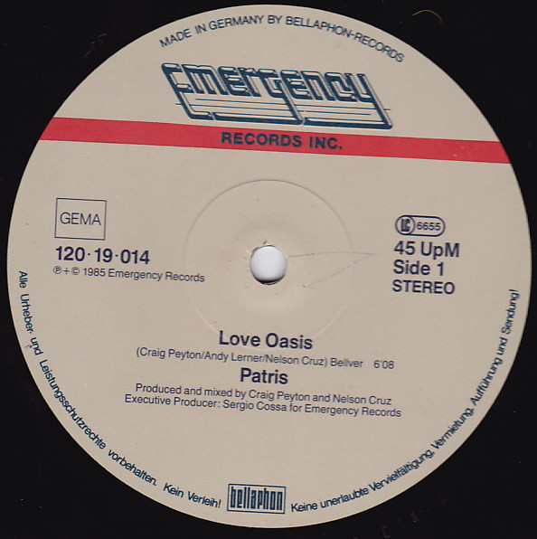 Patris - Love Oasis | Emergency Records (120·19·014) - 3 Patris - Love Oasis | Emergency Records (120·19·014) - 3