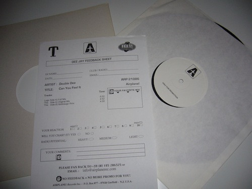 Double Dee - Can You Feel It | Airplane! Records (ARP 21086) - main Double Dee - Can You Feel It | Airplane! Records (ARP 21086) - main
