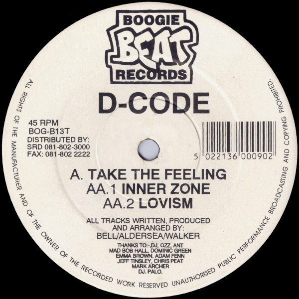 D-Code - Take The Feeling | Boogie Beat Records (BOG B13T)