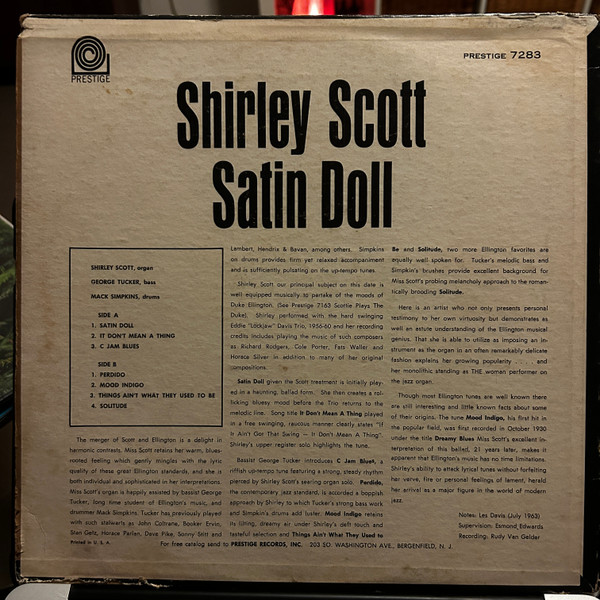 Shirley Scott - Satin Doll | Prestige (PR 7283) - 2 Shirley Scott - Satin Doll | Prestige (PR 7283) - 2