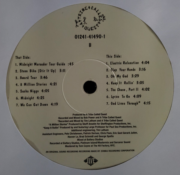 A Tribe Called Quest - Midnight Marauders | Jive (01241-41490-1) - 4