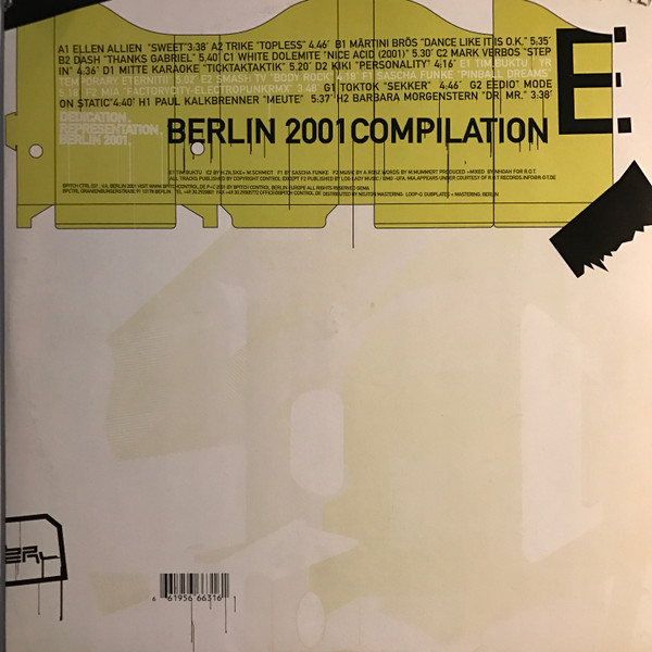 Various - Berlin 2001 Compilation | BPitch Control (BPITCH CTRL 031)