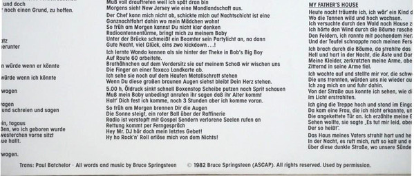 Bruce Springsteen - Nebraska | CBS (CBS 25100) - 10 Bruce Springsteen - Nebraska | CBS (CBS 25100) - 10
