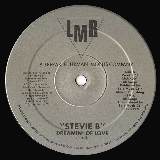 Stevie B - Dreamin' Of Love | LMR (Lefrak-Moelis Records) (LMR 4001) - 3