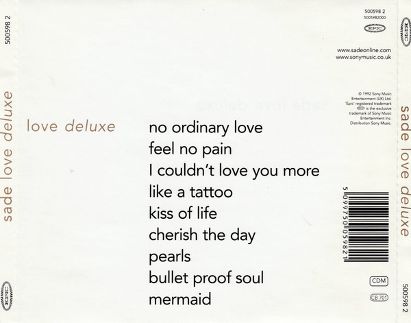 Sade - Love Deluxe | Epic (500598 2) - 3