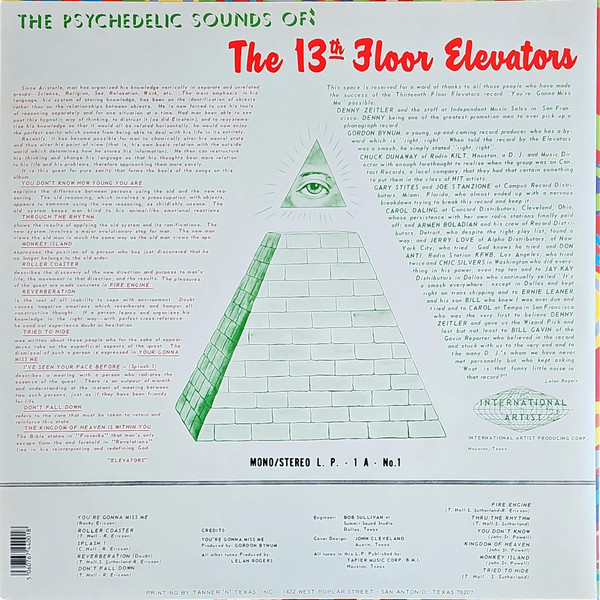 13th Floor Elevators - The Psychedelic Sounds Of The 13th Floor Elevators | International Artists (1A-LP-1) - 4 13th Floor Elevators - The Psychedelic Sounds Of The 13th Floor Elevators | International Artists (1A-LP-1) - 4