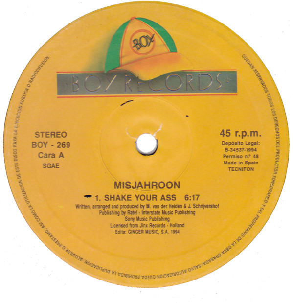 Misjahroon - Shake Your Ass | Boy Records (BOY - 269) - 3