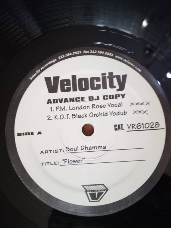 Soul Dhamma - Flower | Velocity Recordings (VR 61028) - main