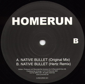 Homerun - Native Bullet | Q-Records (QREC-001)