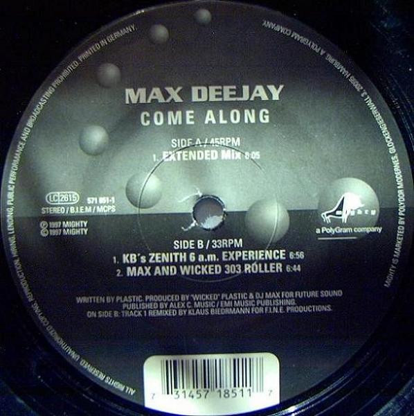 Max Deejay - Come Along | Mighty (571 851-1) - 2 Max Deejay - Come Along | Mighty (571 851-1) - 2