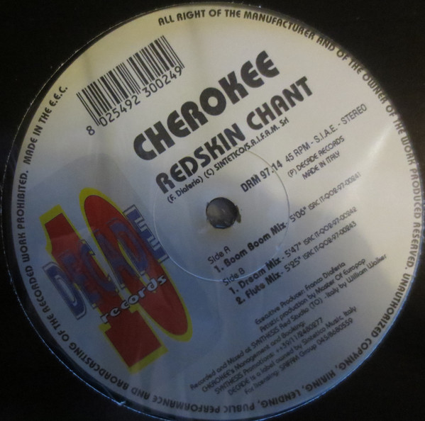 Cherokee - Redskin Chant | Decade Records (DRM 97.14)