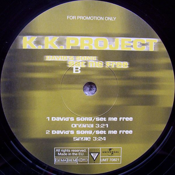 K.K. Project - David's Song (Set Me Free) | Booya Records (UMT 70821) - 2