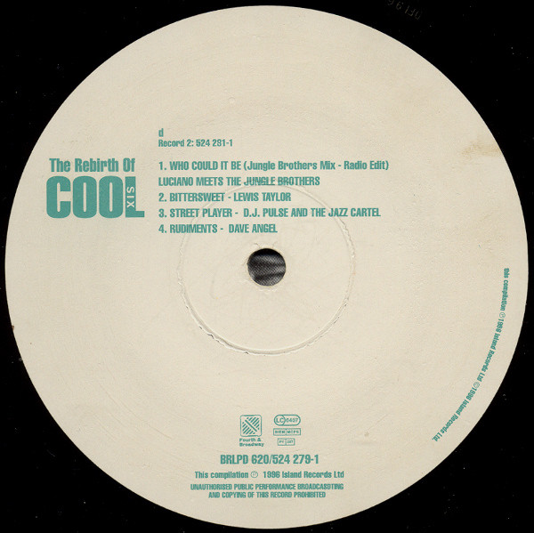 Various - The Rebirth Of Cool Six | 4th & Broadway (BRLPD 620) - 6