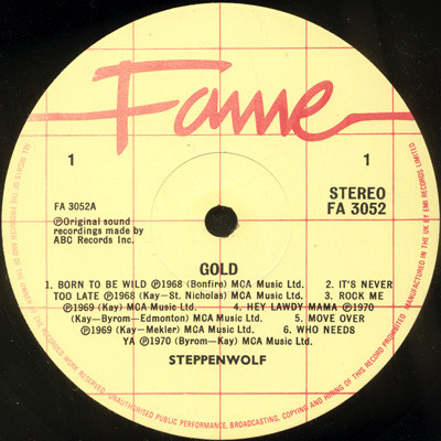 Steppenwolf - Gold | Fame (FA 3052) - 2 Steppenwolf - Gold | Fame (FA 3052) - 2
