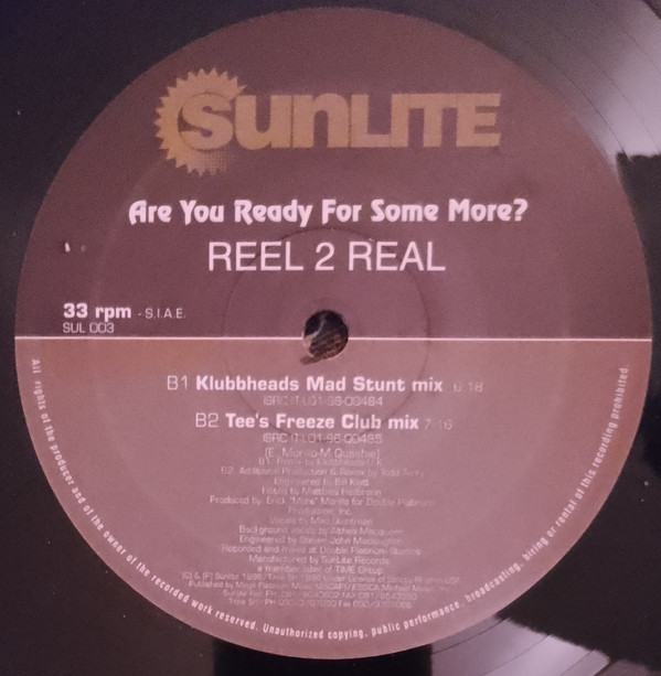 Reel 2 Real - Are You Ready For Some More? | Sunlite (SUL 003) - 2 Reel 2 Real - Are You Ready For Some More? | Sunlite (SUL 003) - 2