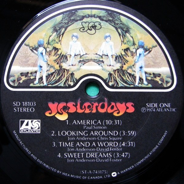 Yes - Yesterdays | Atlantic (SD 18103) - 3