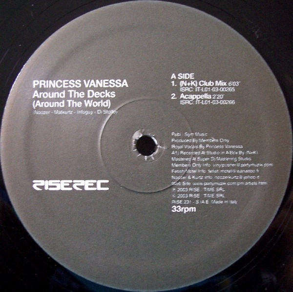 Princess Vanessa - Around The Decks (Around The World) | Rise (RISE 231) - main