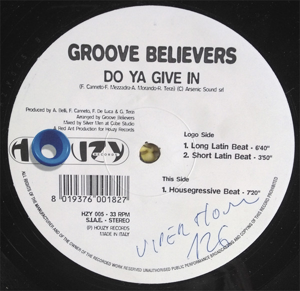 Groove Believers - Do Ya Give In | Houzy Records (HZY 005)