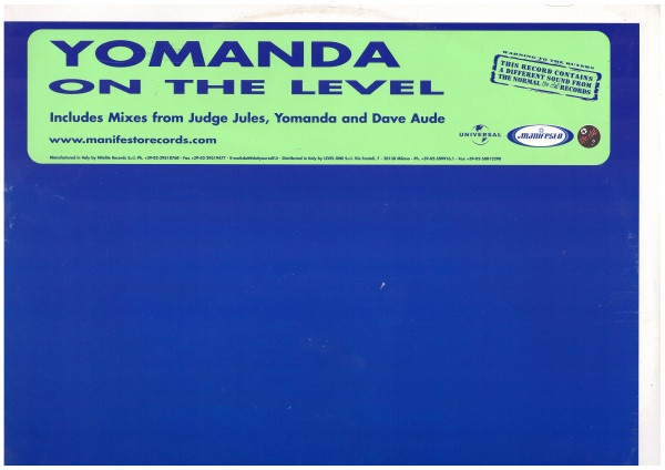 Yomanda - On The Level | Nitelite The Club Records (CLUB 27-00)