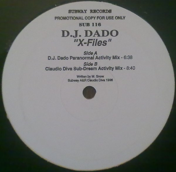 DJ Dado - X-Files | Subway Records (SUB 116) - main DJ Dado - X-Files | Subway Records (SUB 116) - main
