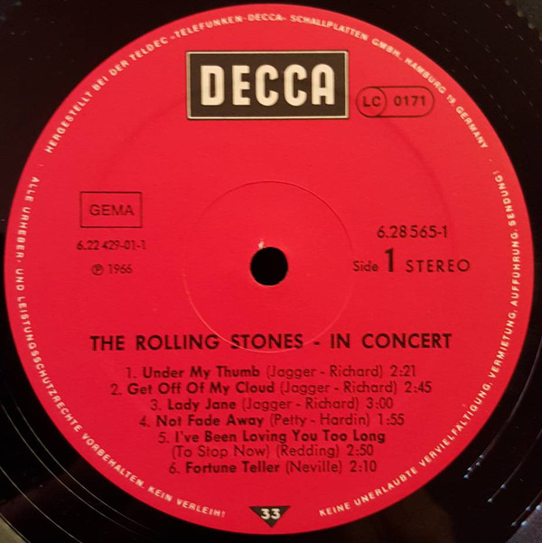 The Rolling Stones - In Concert | Decca (6.28565) - 4
